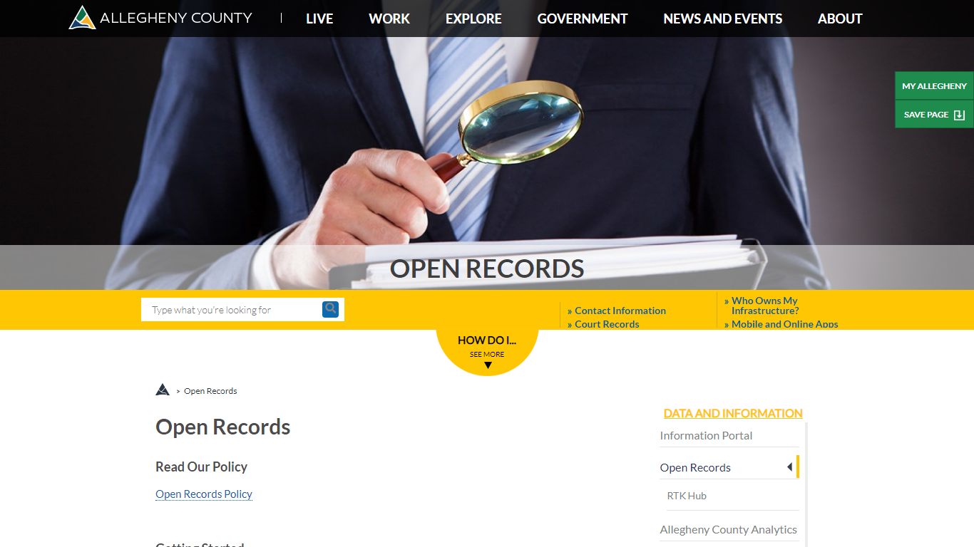Office of Open Records | Allegheny County